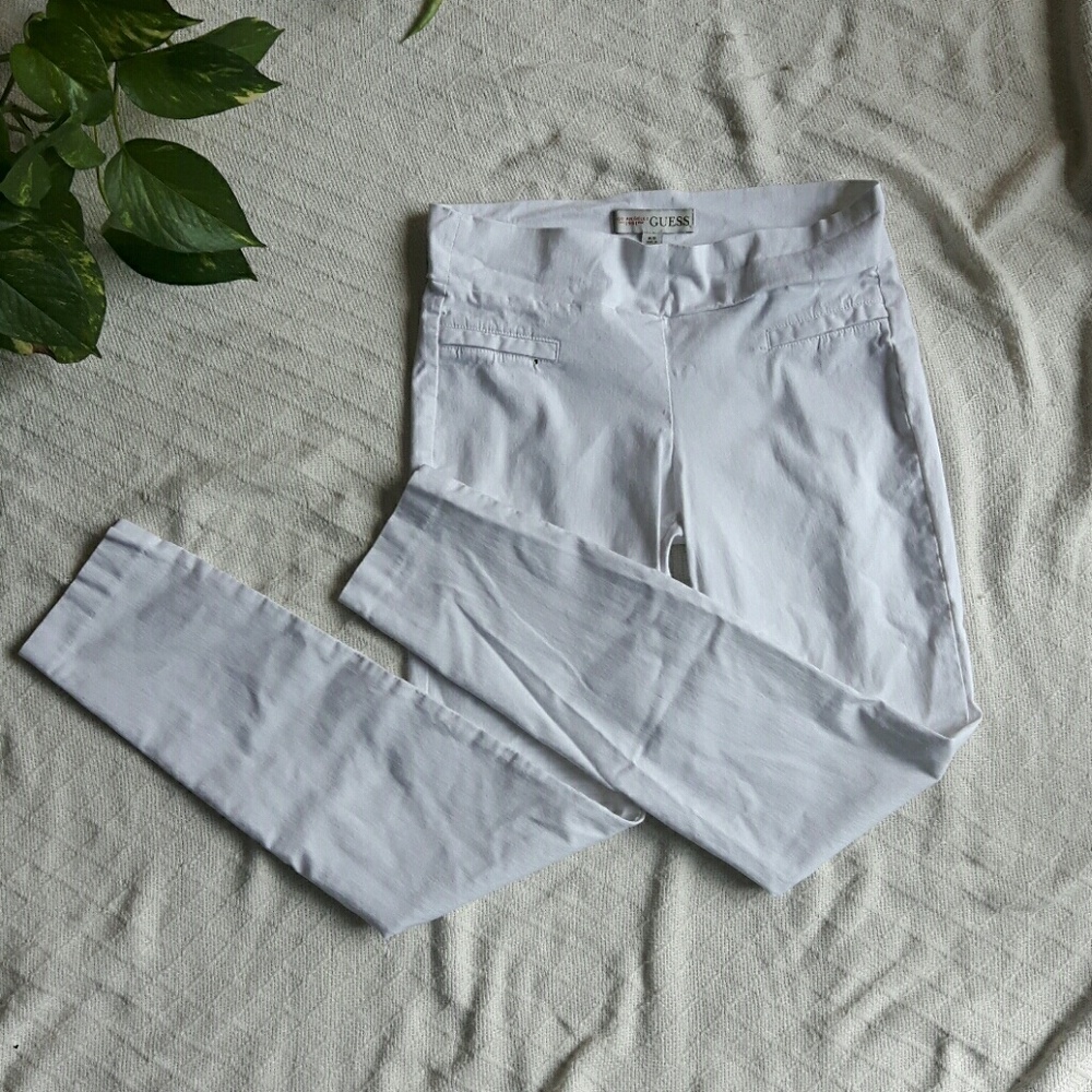 Guess white stretch pants